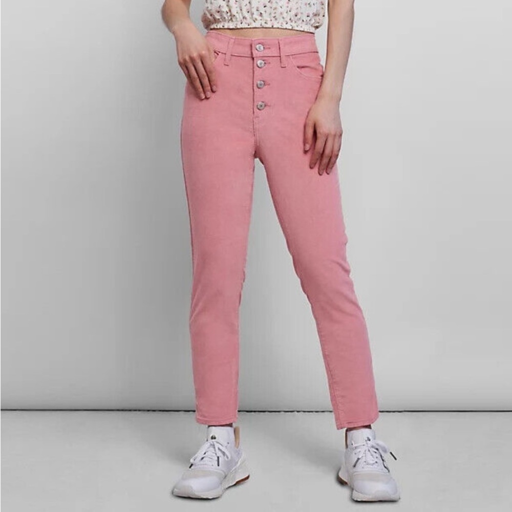 Levi’s 721 High Rise Pink Corduroy Pants Sz 24